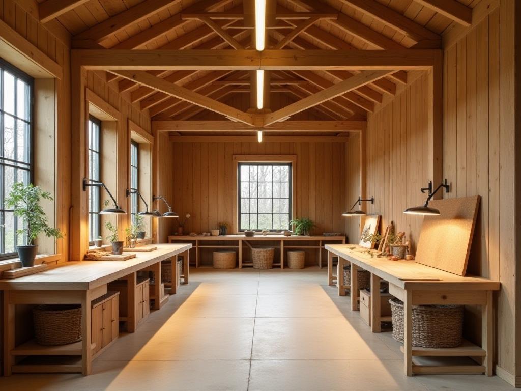 Interior view of Hanil Woodcraft Atelier workshop